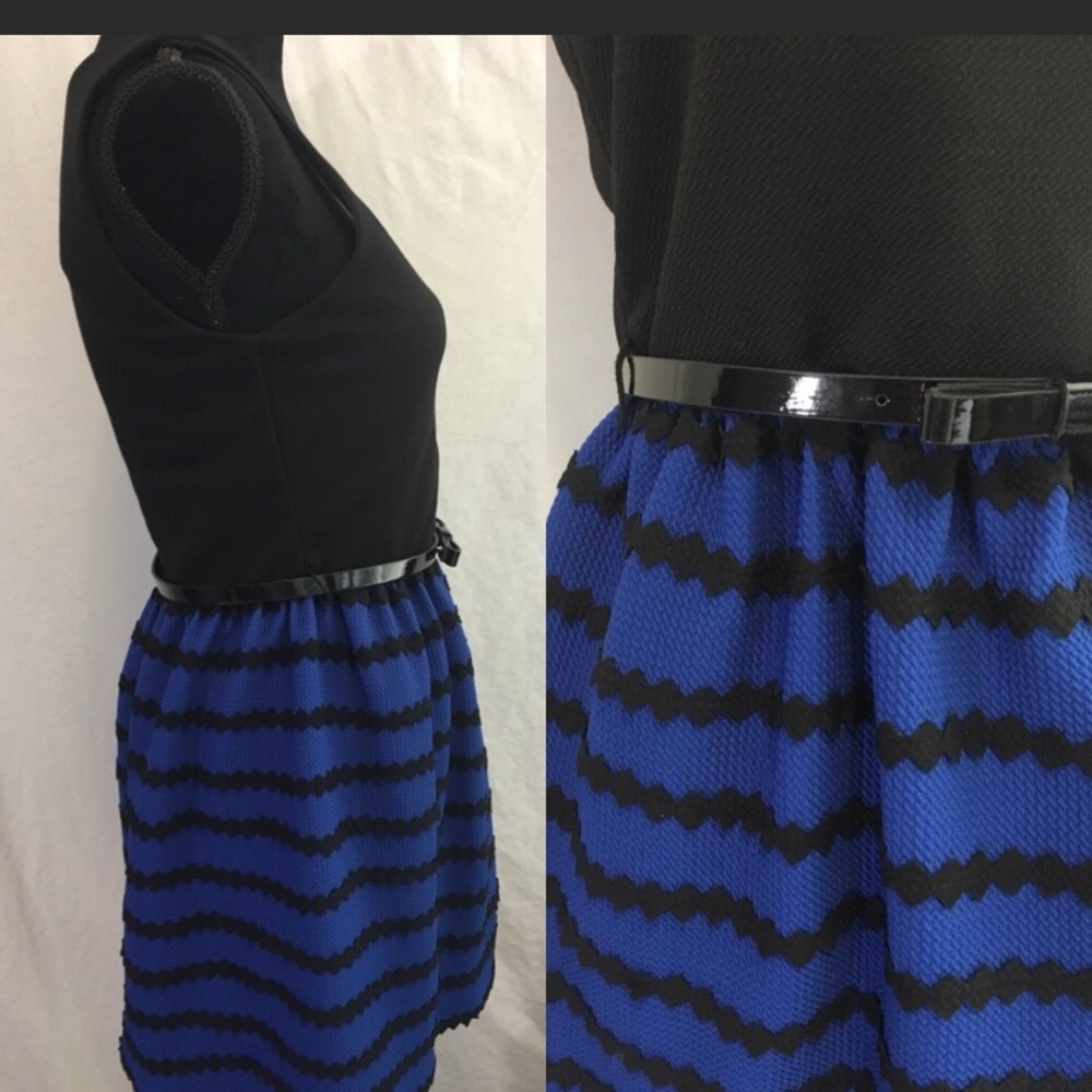 🛑SOLD🛑As U Wish royal blue bow belt sleeveless - Picture 2 of 8